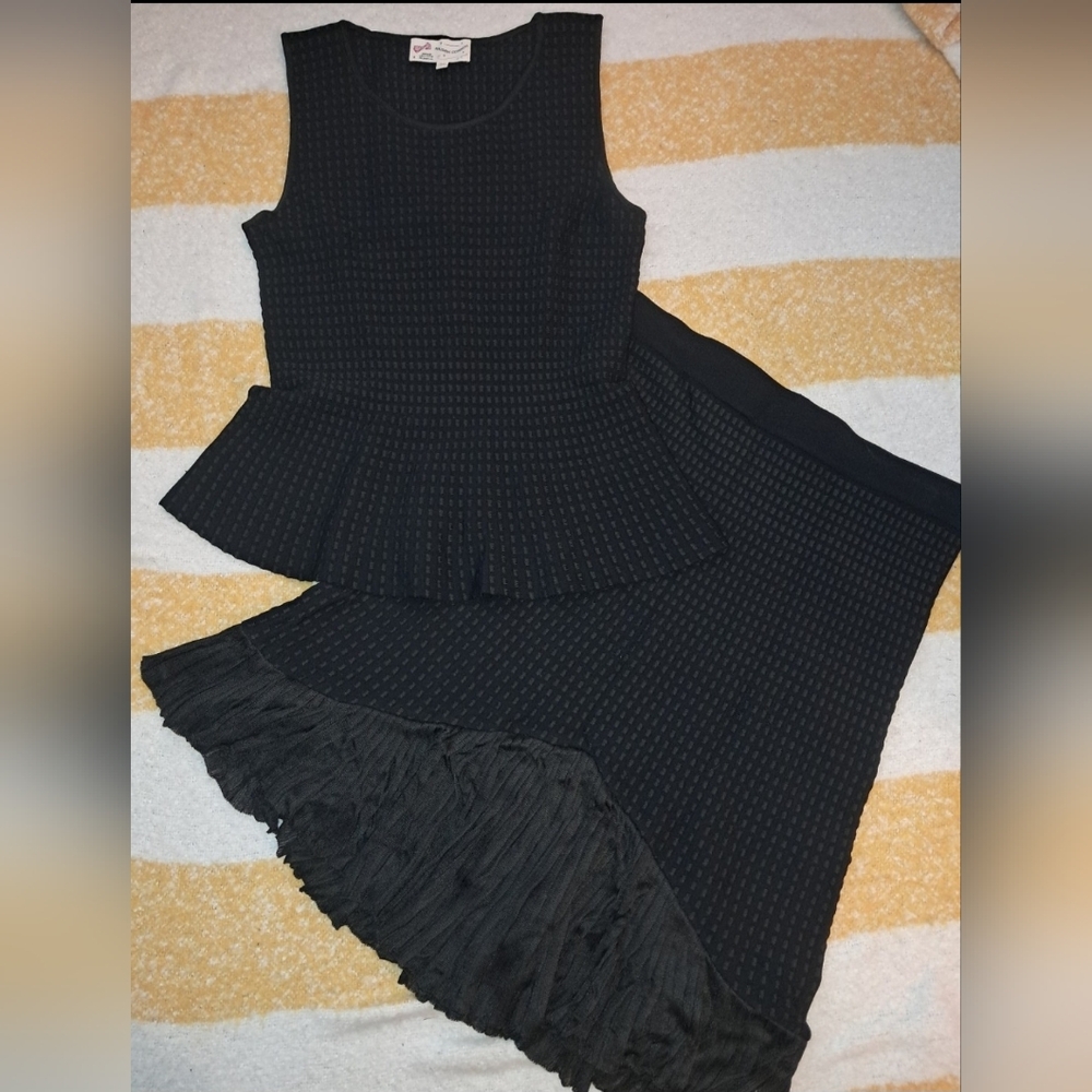 Designer, Maison Common brand Women's top and skirt set size 34 and 40